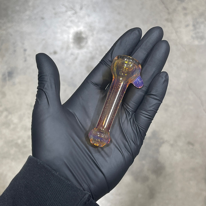 Frit Pocket Chillum Glass Pipe T-Bag Glass   