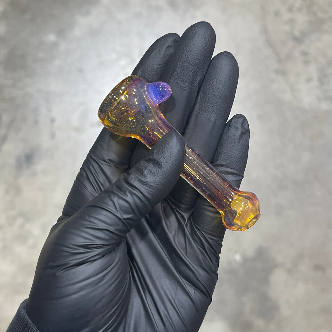 Frit Pocket Chillum Glass Pipe T-Bag Glass   