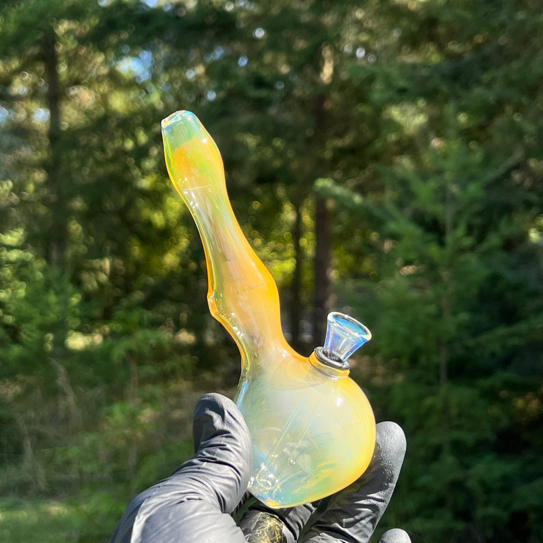 5" Silver Fumed Mini Bong Glass Pipe Mary Jane's Glass   