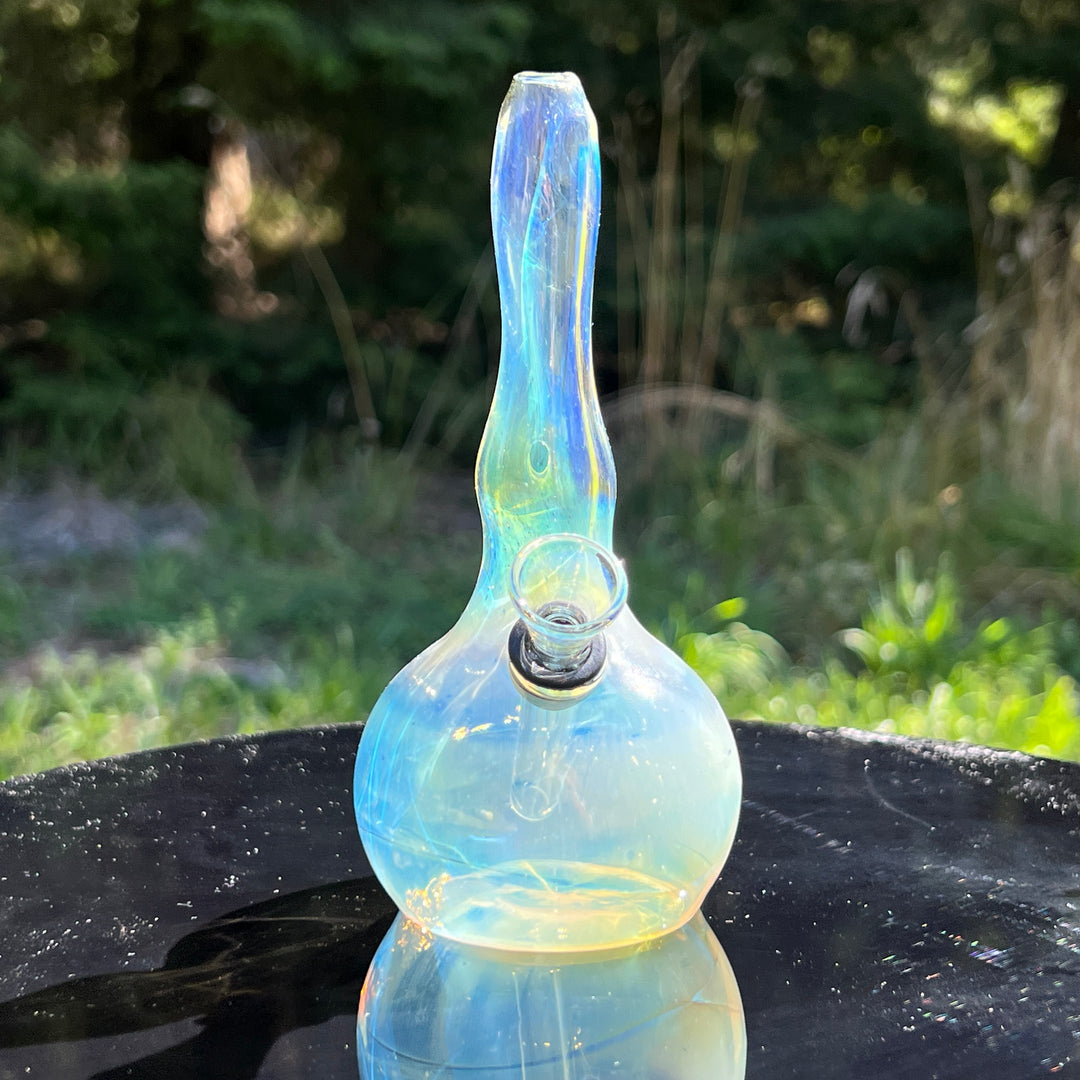 5" Silver Fumed Mini Bong Glass Pipe Mary Jane's Glass   