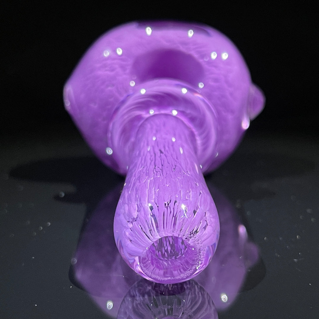 Thick Purple Frit Pipe Glass Pipe Chuck Glass