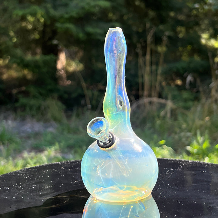 5" Silver Fumed Mini Bong Glass Pipe Mary Jane's Glass   