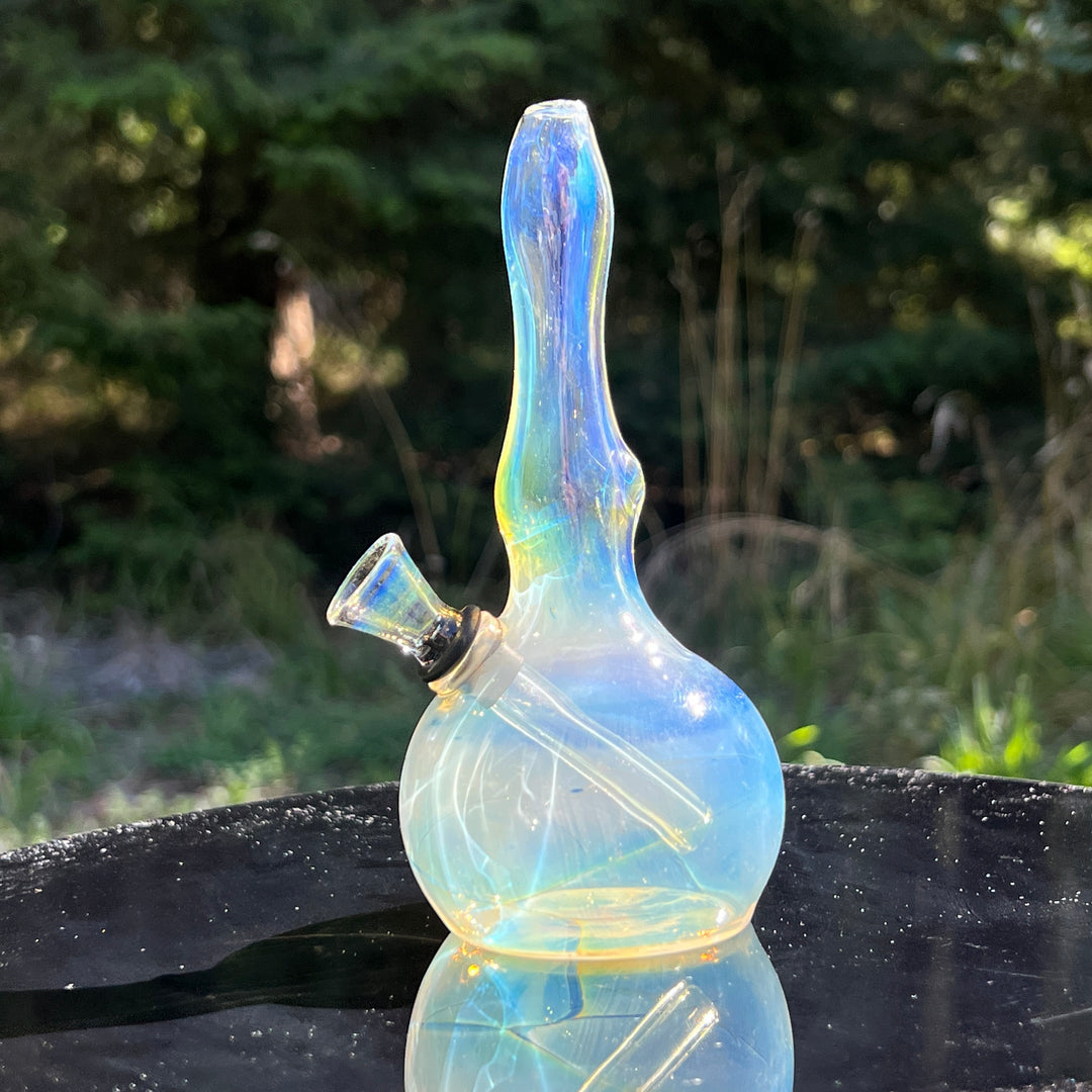 5" Silver Fumed Mini Bong Glass Pipe Mary Jane's Glass   