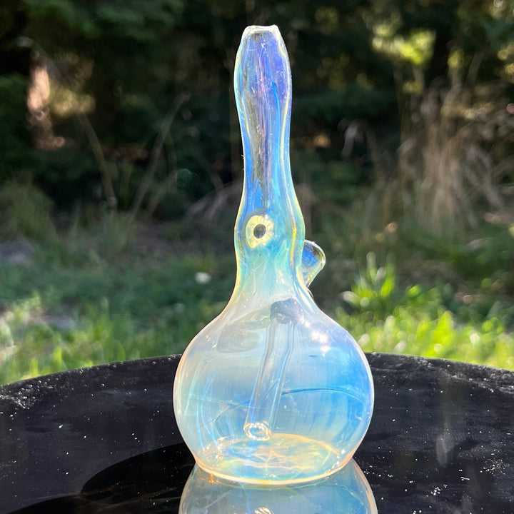 5" Silver Fumed Mini Bong Glass Pipe Mary Jane's Glass   