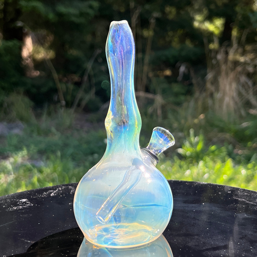 5" Silver Fumed Mini Bong Glass Pipe Mary Jane's Glass   