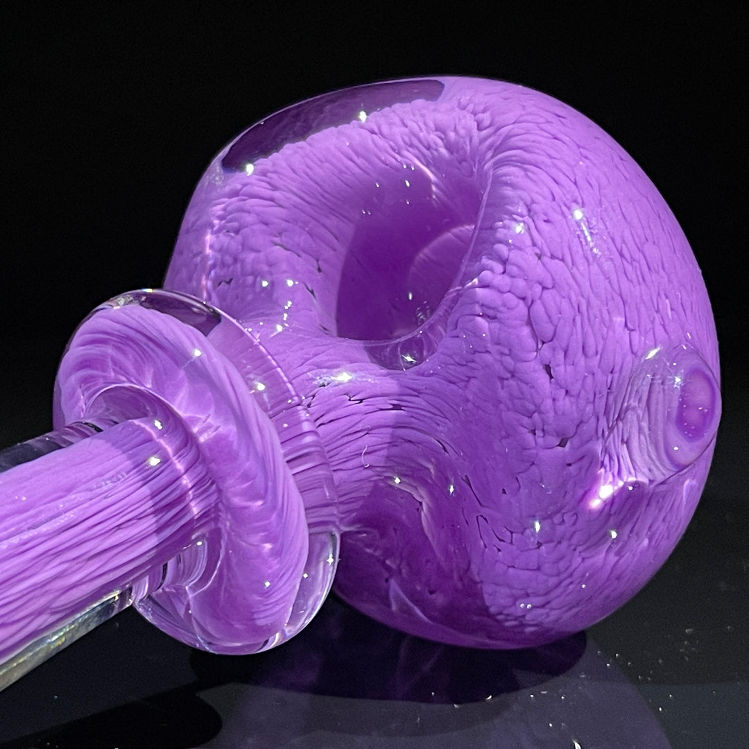 Thick Purple Frit Pipe Glass Pipe Chuck Glass