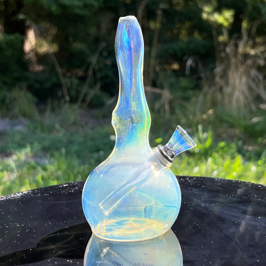 5" Silver Fumed Mini Bong Glass Pipe Mary Jane's Glass   