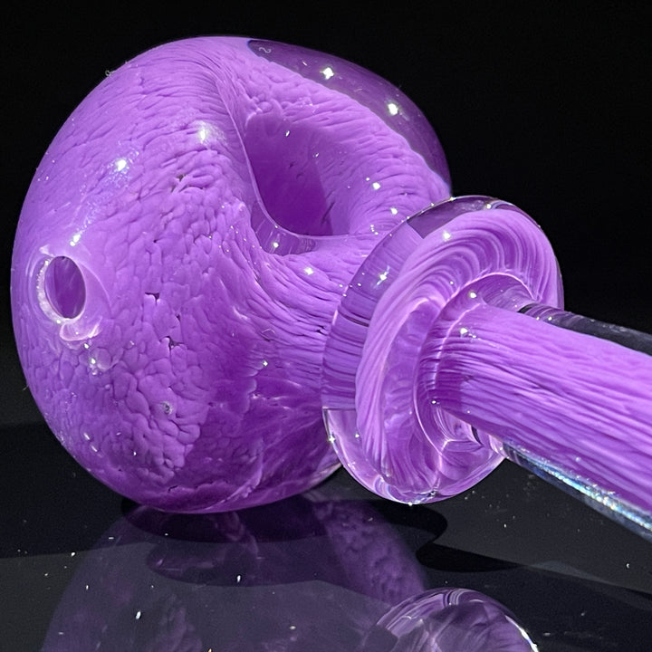 Thick Purple Frit Pipe Glass Pipe Chuck Glass