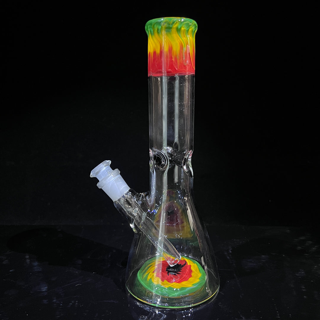 Glass Berry Cupcake 11"Rasta Beaker Bong Glass Pipe Glass Berry Cupcake   