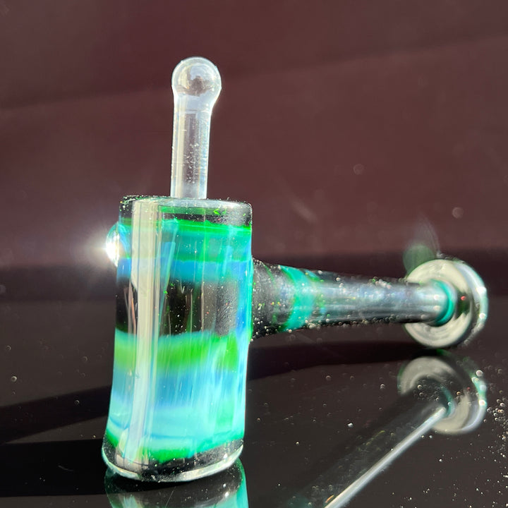 Green Money Hash Hammer Glass Pipe KOP Glass   