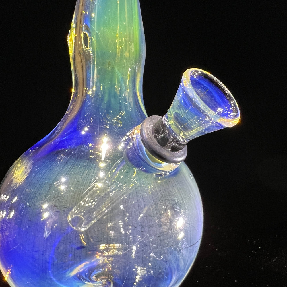 5" Silver Fumed Mini Bong Glass Pipe Mary Jane's Glass   