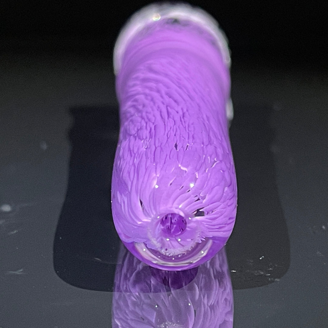 Thick Purple Frit Chillum Glass Pipe Chuck Glass