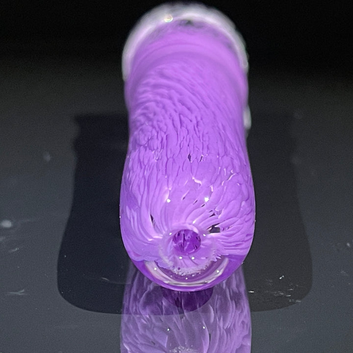 Thick Purple Frit Chillum Glass Pipe Chuck Glass