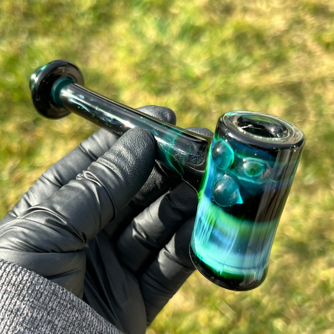 Green Money Hash Hammer Glass Pipe KOP Glass   