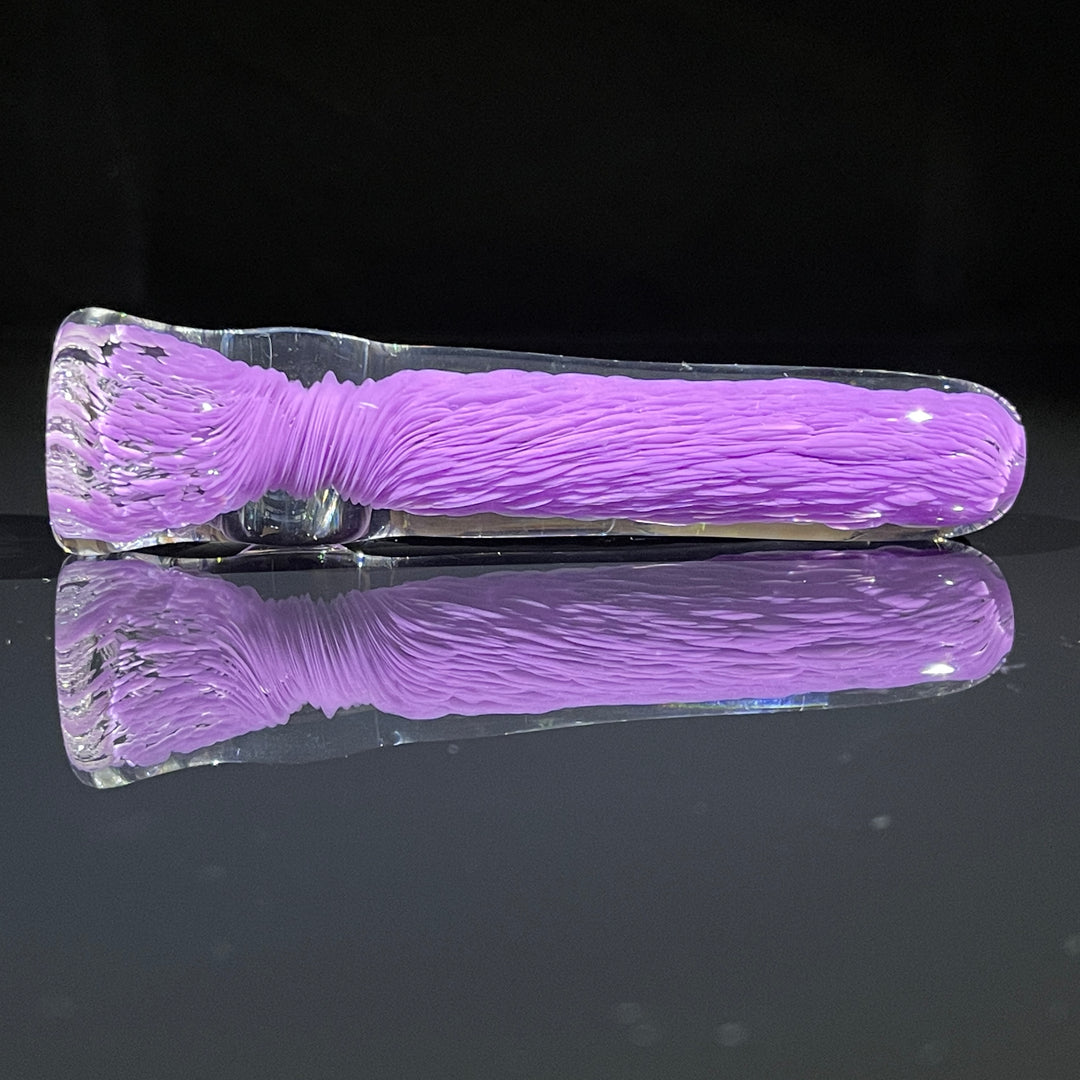 Thick Purple Frit Chillum Glass Pipe Chuck Glass