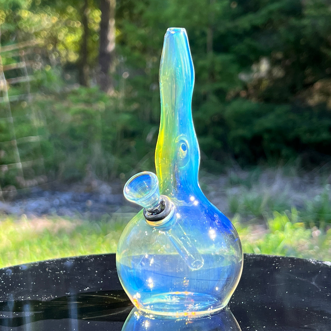 5" Silver Fumed Mini Bong Glass Pipe Mary Jane's Glass   