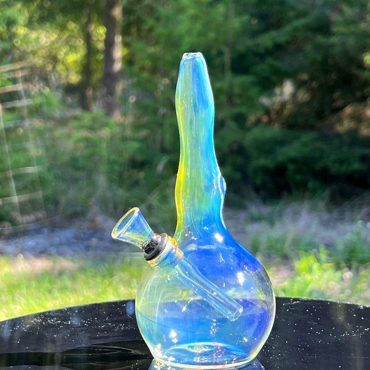 5" Silver Fumed Mini Bong Glass Pipe Mary Jane's Glass   