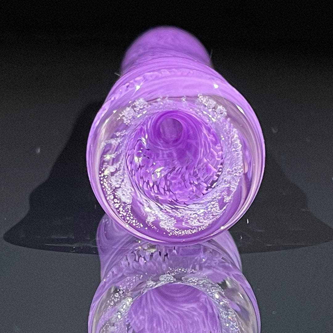 Thick Purple Frit Chillum Glass Pipe Chuck Glass