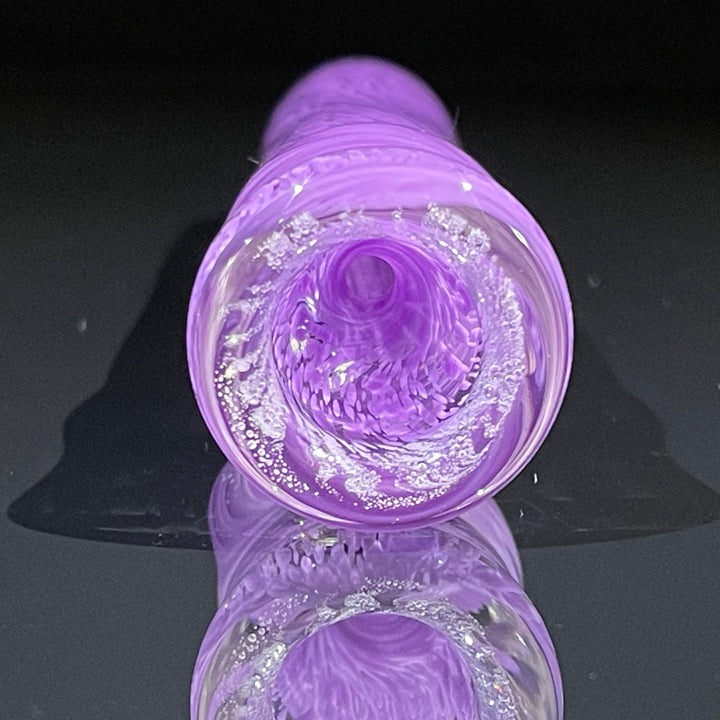 Thick Purple Frit Chillum Glass Pipe Chuck Glass