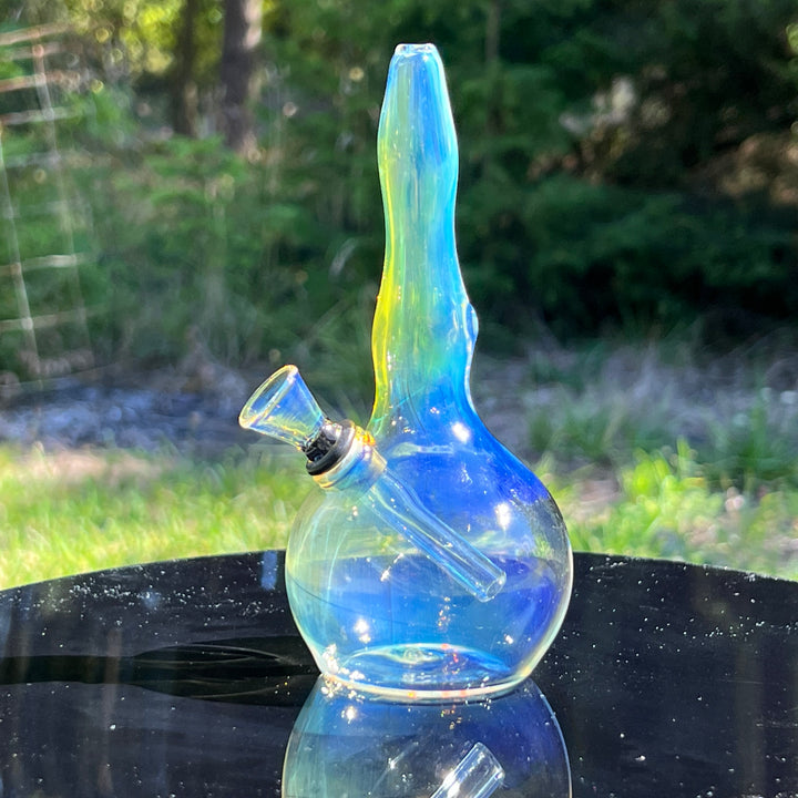 5" Silver Fumed Mini Bong Glass Pipe Mary Jane's Glass   