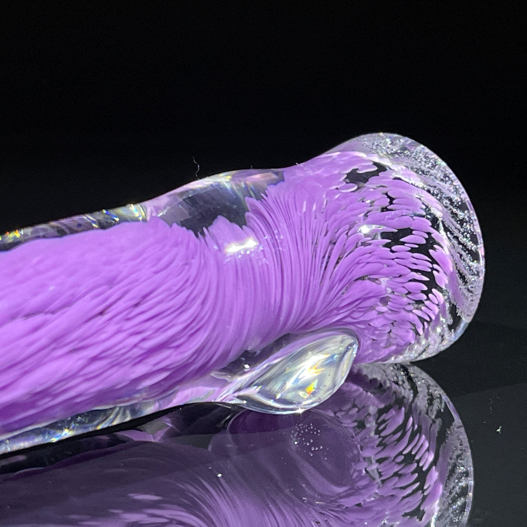 Thick Purple Frit Chillum Glass Pipe Chuck Glass