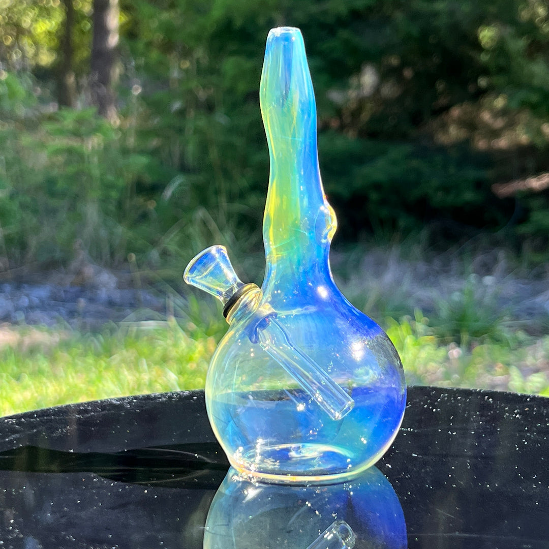 5" Silver Fumed Mini Bong Glass Pipe Mary Jane's Glass   