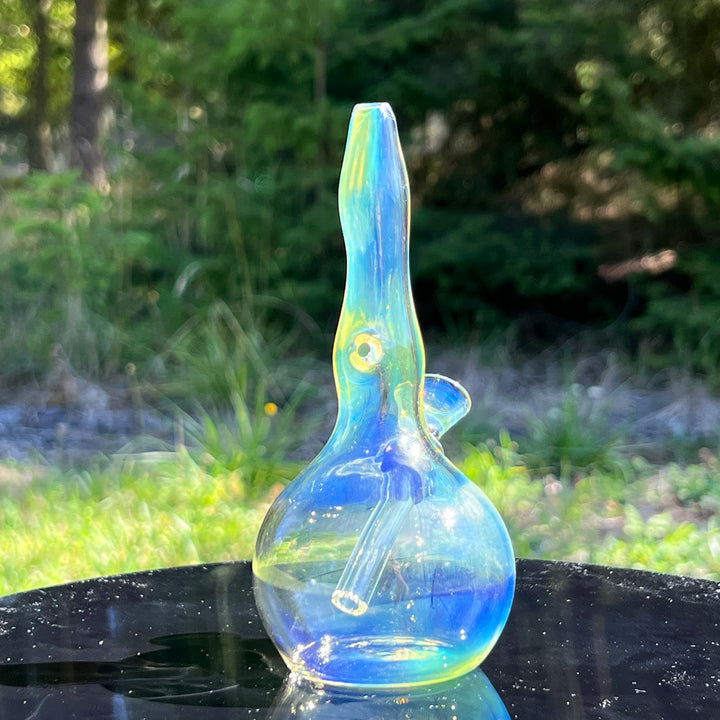 5" Silver Fumed Mini Bong Glass Pipe Mary Jane's Glass   