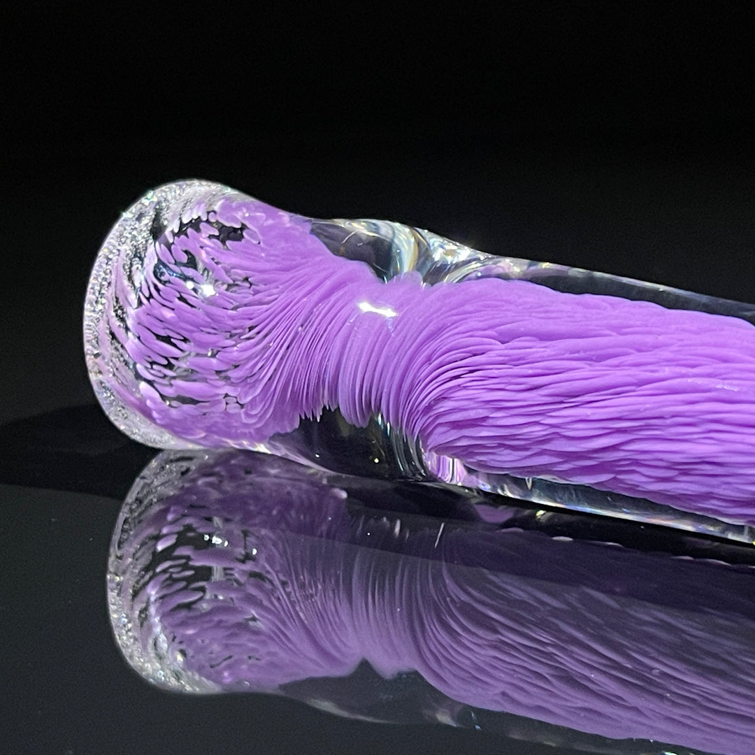 Thick Purple Frit Chillum Glass Pipe Chuck Glass