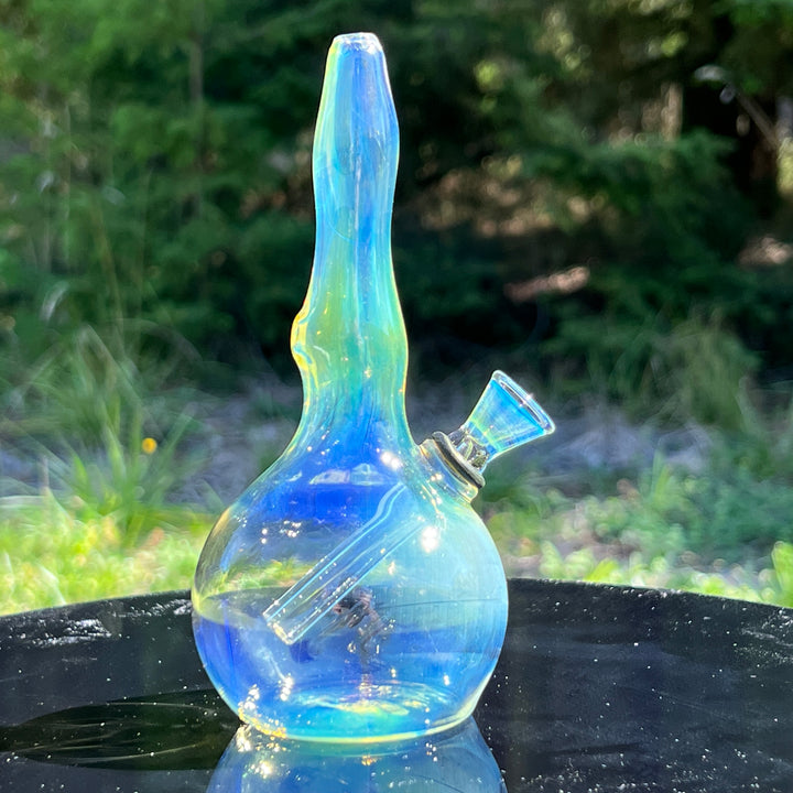 5" Silver Fumed Mini Bong Glass Pipe Mary Jane's Glass   