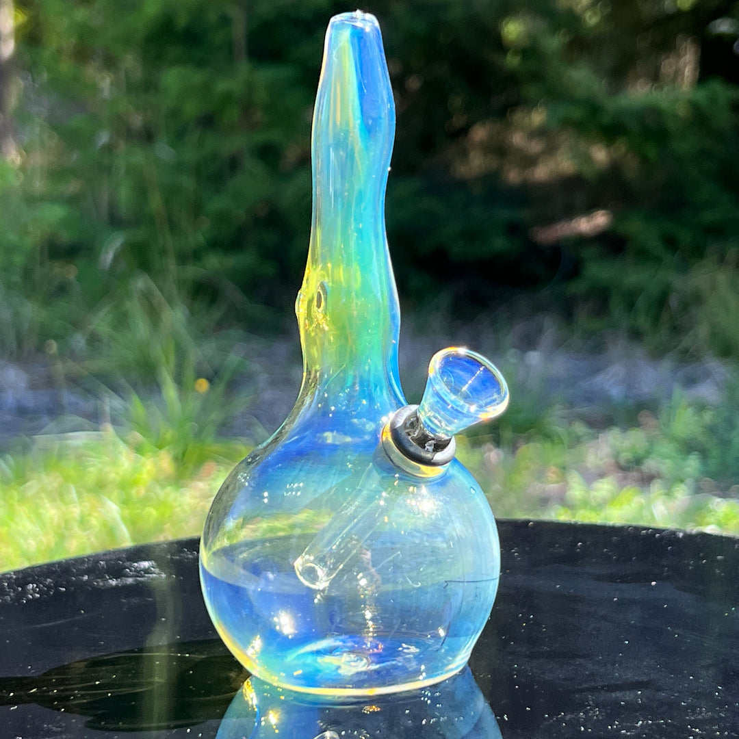 5" Silver Fumed Mini Bong Glass Pipe Mary Jane's Glass   