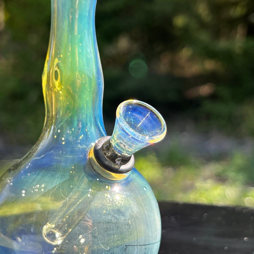 5" Silver Fumed Mini Bong Glass Pipe Mary Jane's Glass   