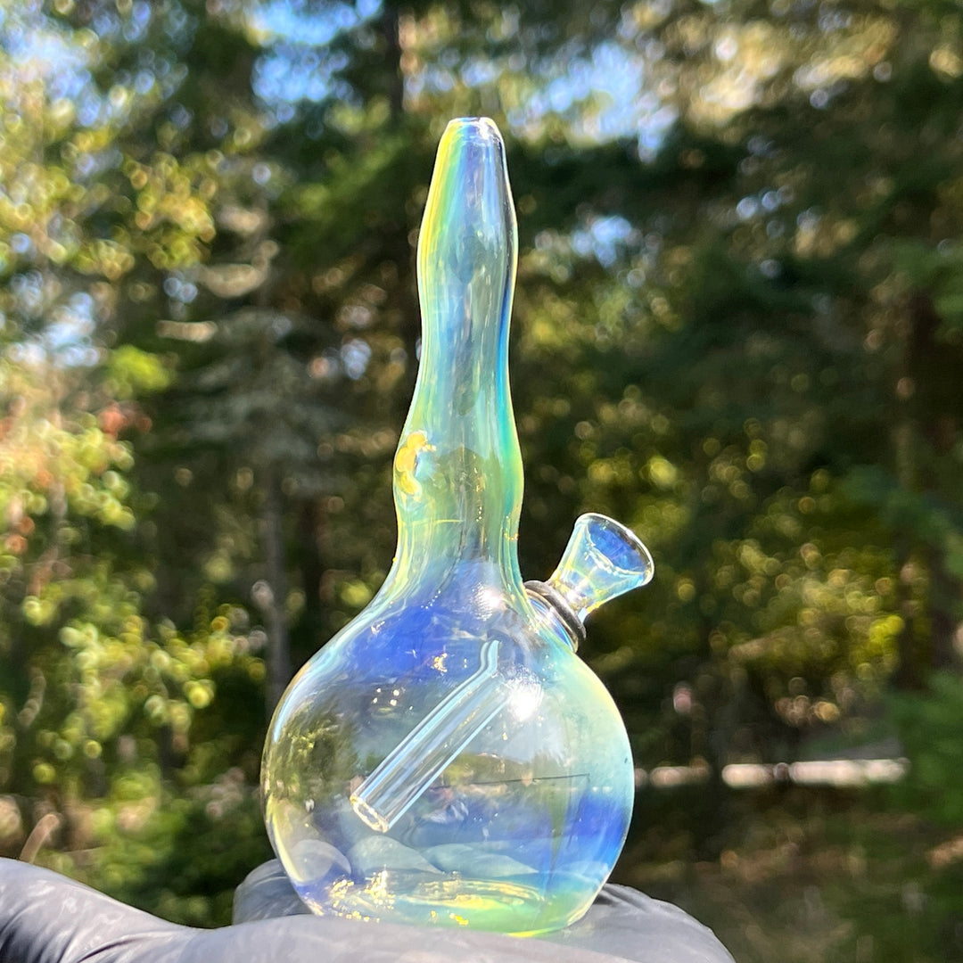 5" Silver Fumed Mini Bong Glass Pipe Mary Jane's Glass   