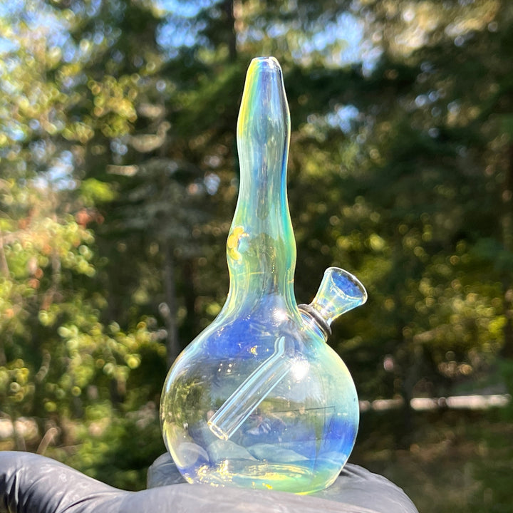 5" Silver Fumed Mini Bong Glass Pipe Mary Jane's Glass   