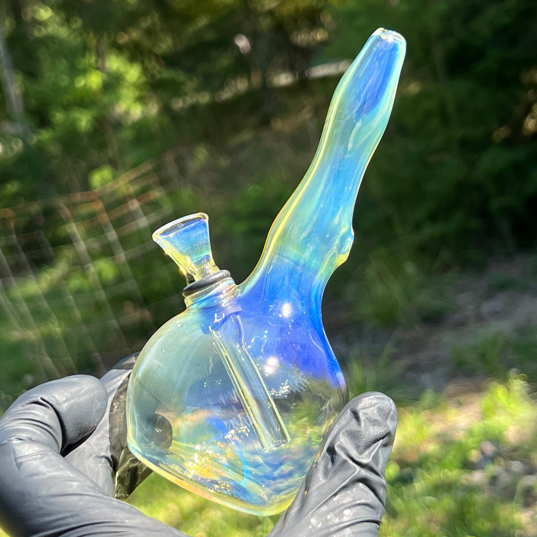 5" Silver Fumed Mini Bong Glass Pipe Mary Jane's Glass   