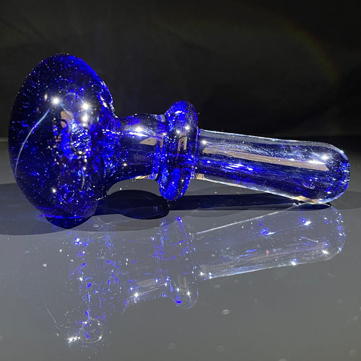 Thick Blue Frit Pipe Glass Pipe Chuck Glass