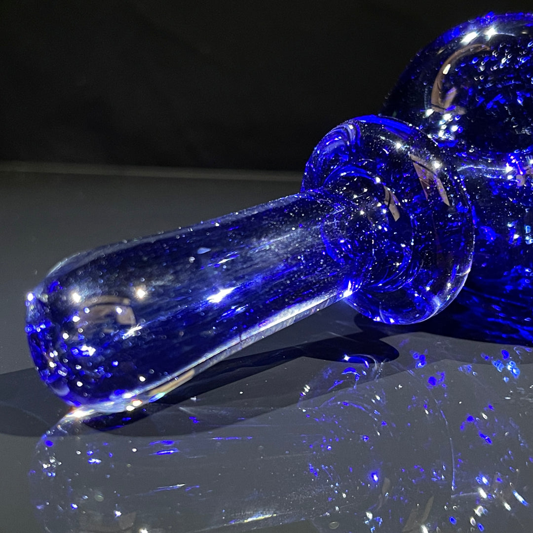 Thick Blue Frit Pipe Glass Pipe Chuck Glass