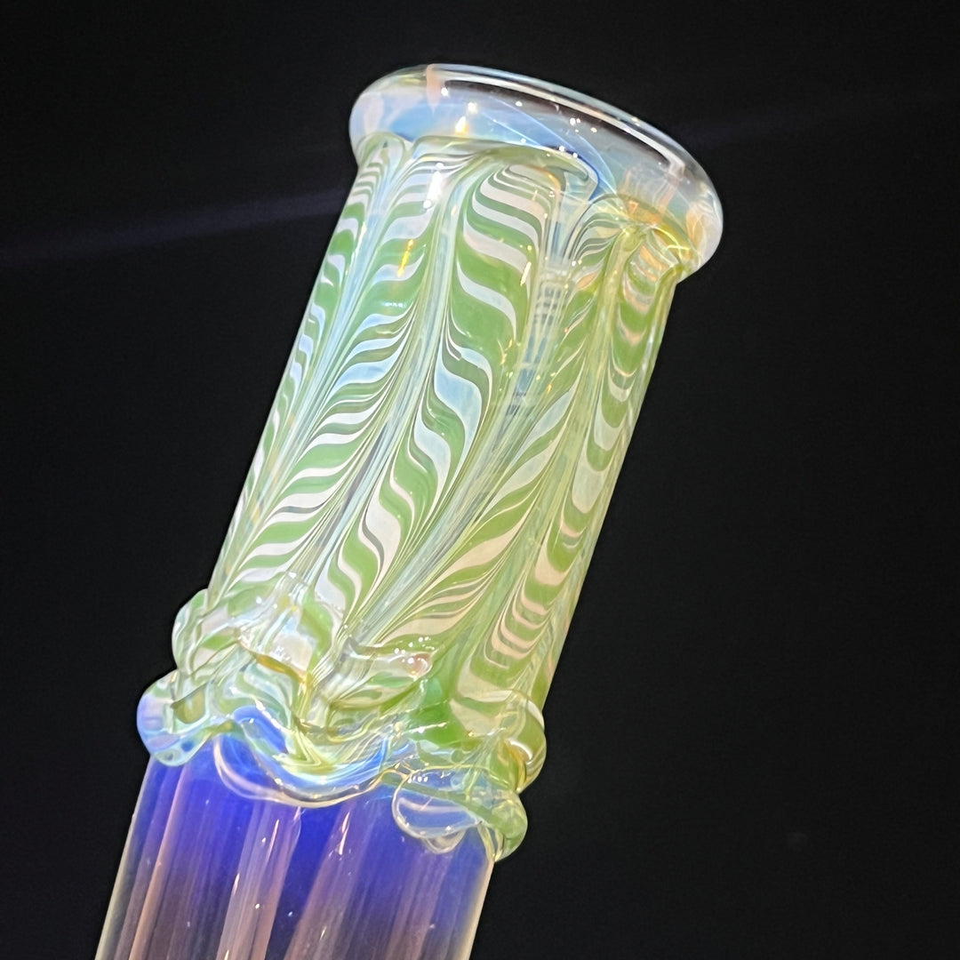 10" Fumed Bent Neck Beaker Bong Glass Pipe Mary Jane's Glass   