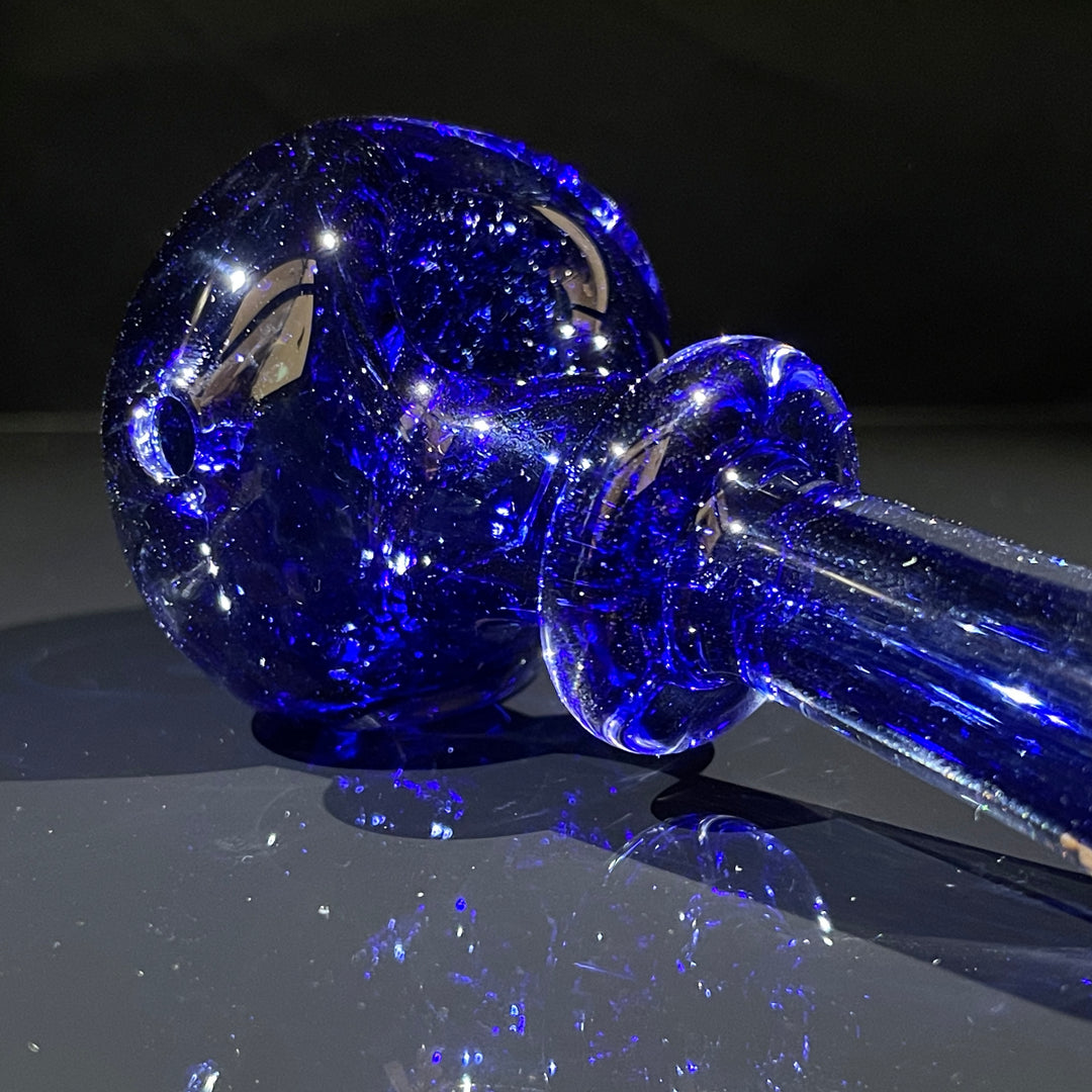 Thick Blue Frit Pipe Glass Pipe Chuck Glass