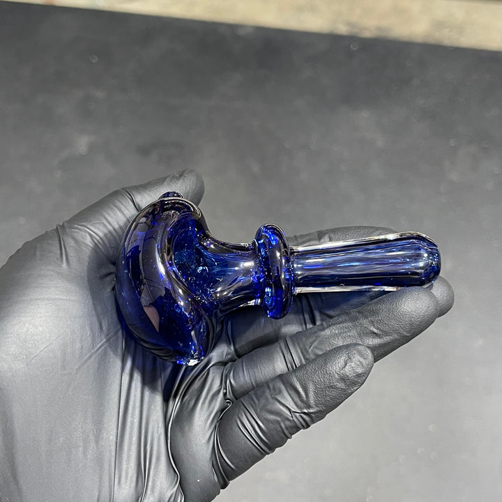 Thick Blue Frit Pipe Glass Pipe Chuck Glass