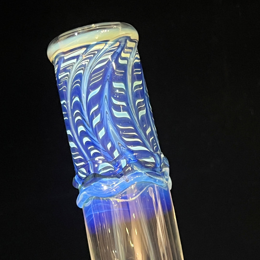 9.5" Fumed Bent Neck Beaker Bong Glass Pipe Mary Jane's Glass   