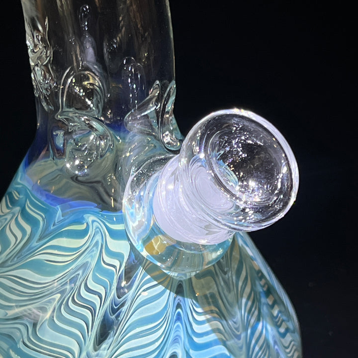 9.5" Fumed Bent Neck Beaker Bong Glass Pipe Mary Jane's Glass   