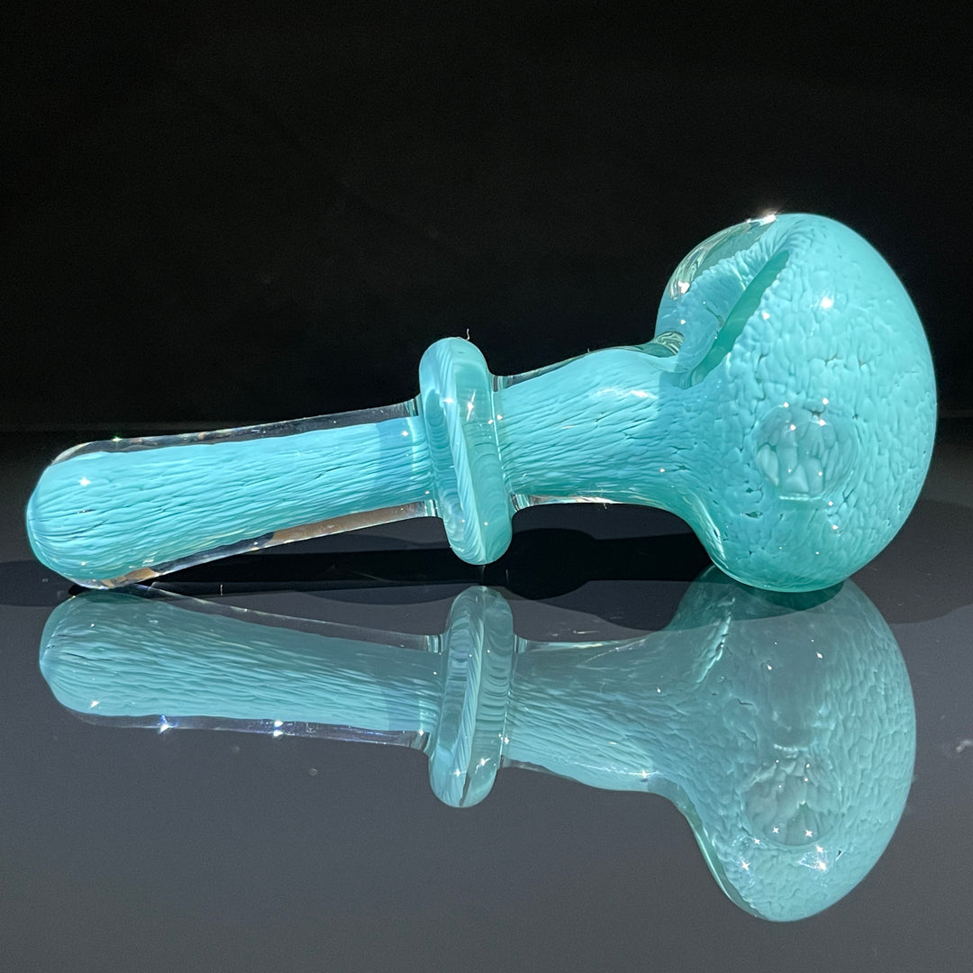 Thick Turquoise Frit Pipe Glass Pipe Chuck Glass