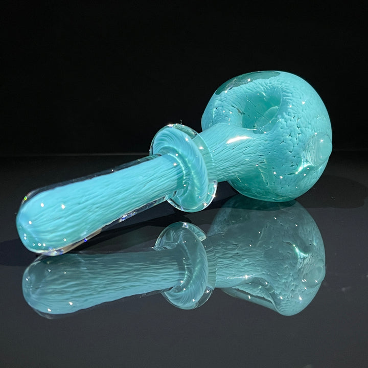 Thick Turquoise Frit Pipe Glass Pipe Chuck Glass