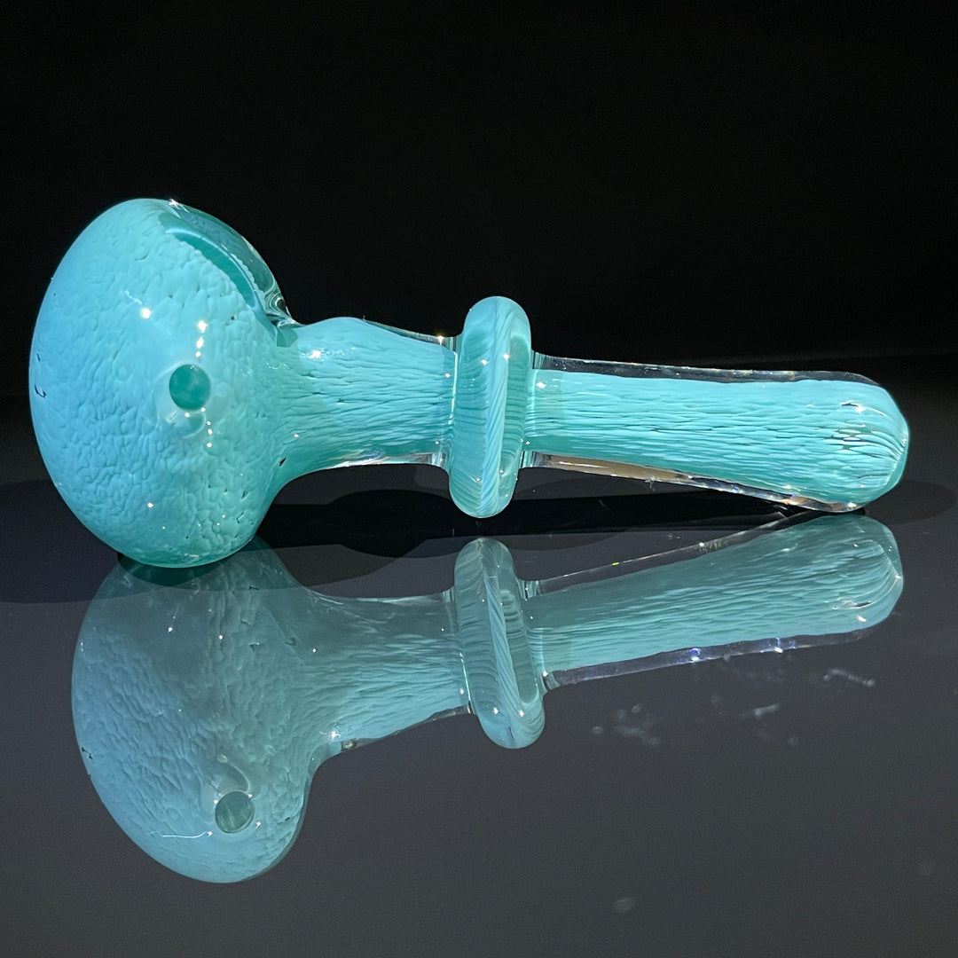 Thick Turquoise Frit Pipe Glass Pipe Chuck Glass