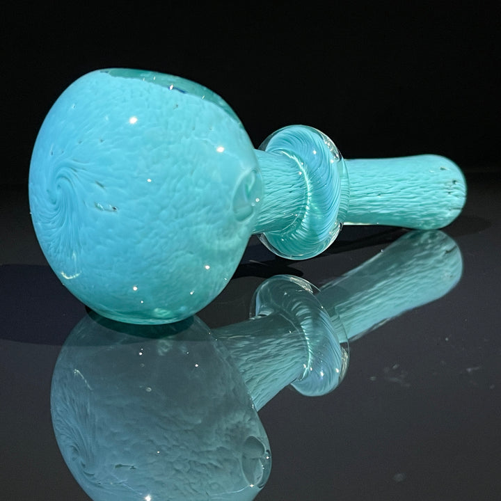 Thick Turquoise Frit Pipe Glass Pipe Chuck Glass