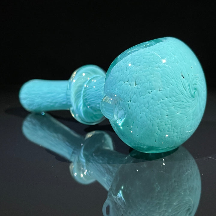 Thick Turquoise Frit Pipe Glass Pipe Chuck Glass