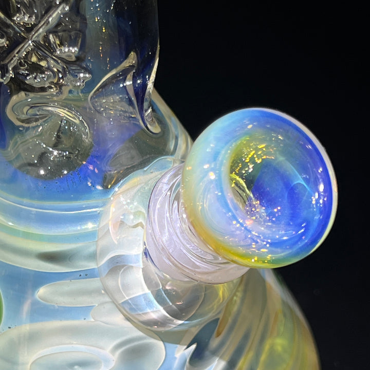 10" Fumed Bent Neck Beaker Bong Glass Pipe Mary Jane's Glass   