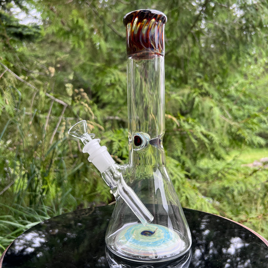 Glass Berry Cupcake 11" Beaker Bong Glass Pipe Glass Berry Cupcake   