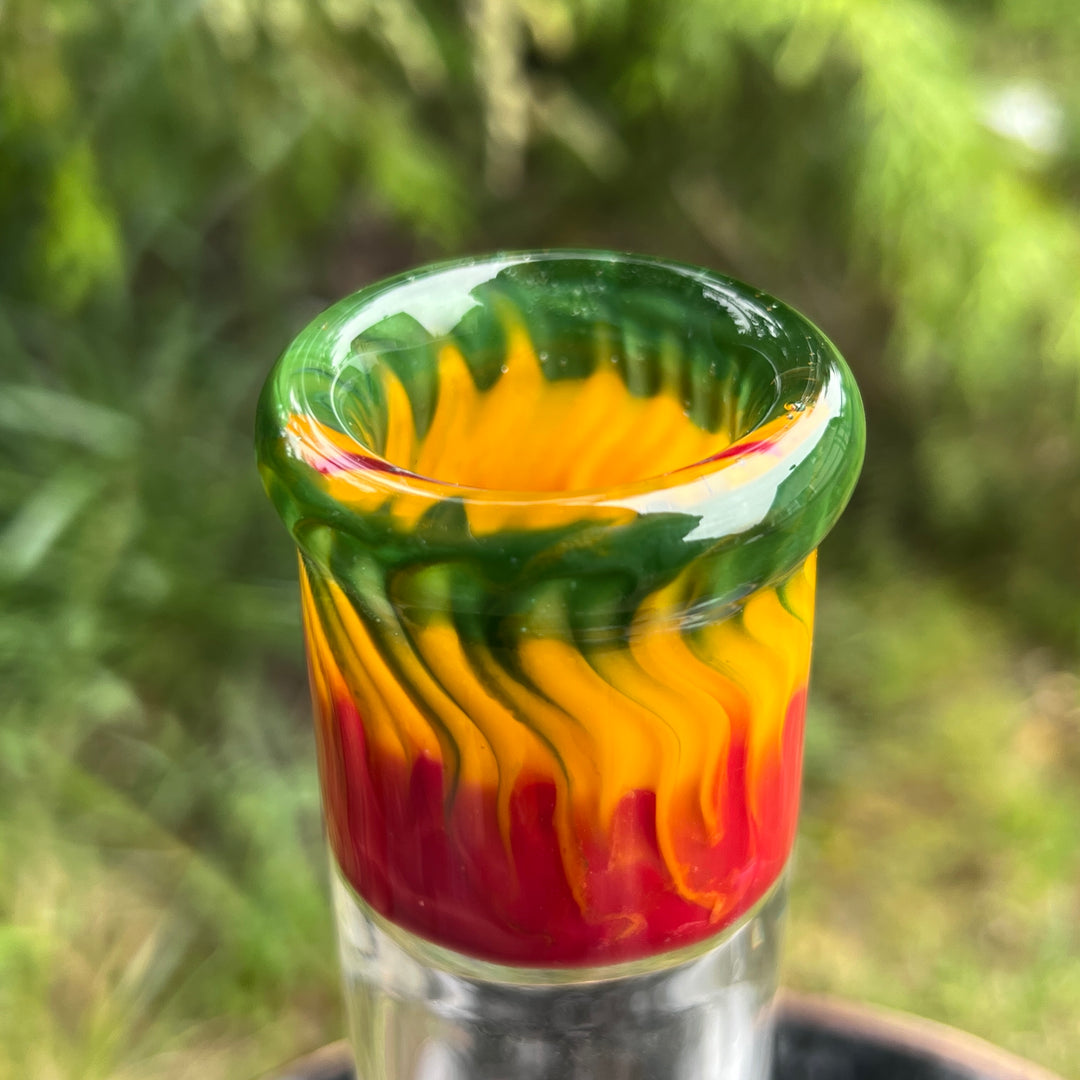 Glass Berry Cupcake 11"Rasta Beaker Bong Glass Pipe Glass Berry Cupcake   