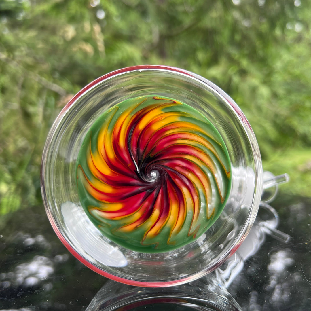 Glass Berry Cupcake 11"Rasta Beaker Bong Glass Pipe Glass Berry Cupcake   